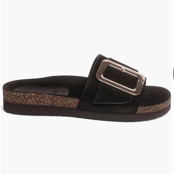 New! Anthony Veer Clare Suede Slides - Size 8.5 - Picture 1 of 3